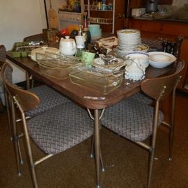 retro table and 6 chairs
