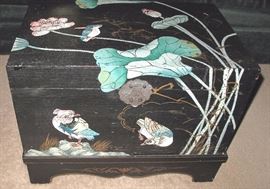 Small oriental motif trunk.
