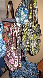 Vera Bradley fabric bags.