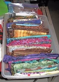 FABRIC GALORE. Ranks in the top two of fabric sales we have had. Serious collector quantity of quality fabric. Sold by the pound. 