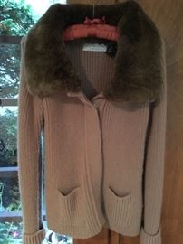 Wool and fur sweater
