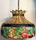 Leaded Glass Hanging Fruit Design Shade