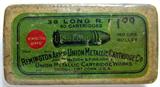ORIGINAL SEALED BOX OF REMINGTON UMC .38 RIM-FIRE AMMO BOX, 50 ROUNDS
