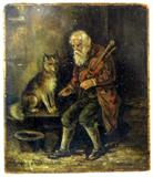 LISTED ARTIST ANTON HOHENSTEIN OIL on BOARD, HOBOKEN, NJ