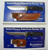 SMITH & WESSON AMERICAN SERIES KNIVES AND DISPLAY BOXES