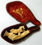 Meerschaum Horse Figure Smoking Pipe
