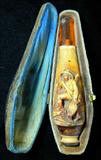 Hand-Carved Hunter Meerschaum Smoking Pipe