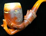 Human Hand Form on Smoking Pipe Bowl, Meerschaum