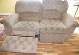 Lazy-boy double recliner sofa