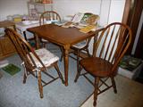 DINING ROOM TABLE & 4 CHAIRS