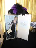 Princess Diana doll & ostrich feather duster in back