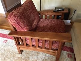 Ethan Allen Mission Style Arm Chair (33" x 35" x 29")

