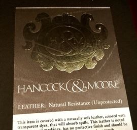 fullsizeoutput 662fHancock & Moore Brown Leather Welch Sofa (69" x 22" x 36")