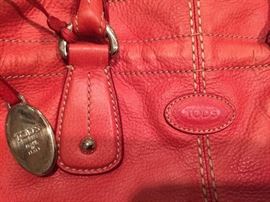Tod's Red Leather Purse