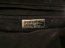 Perlina Black Leather Backpack
