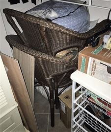 Pier 1 wicker chairs in excellent one owner condition