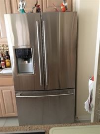 Genuine stainless 2010 Electrolux French door freezer on the bottom refrigerator.  Purchased for over $2,100 6 years ago. Asking $500. or best offer.  works great and includes all paperwork. Buyer is responsible to have a qualified person disconnect it from the water supply and remove it from home no later than Tuesday after sale. We cannot assist in loading. We can recommend some great movers that will deliver it to your home at a reasonable cost. 