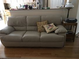 Leather sofa, in excellent condition $450.