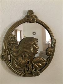 cameo / nouveau mirror. (I don't think its old)
