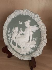 Cupid Jasperware "Schafer Vater"  wall hanging