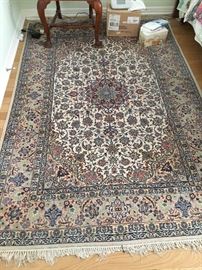 Isfahan Persian rug 7.4  x 5, 624 kpsi, $2,400