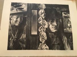 The Groom signed and numbered original lithograph by FREDERICO CASTELON