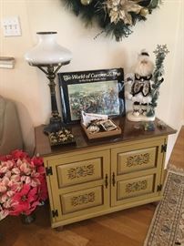 Painted two door cabinet