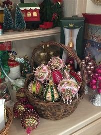 Kit ornaments, custom made train, more