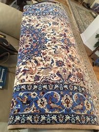 Persian Isfahan 5.5 x 3.67 silk on wool Shah Abass "Birds of Paradise" handwoven rug  $2,400