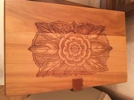 why can't everything be this beautiful! hand decorated wood box, pyrite?