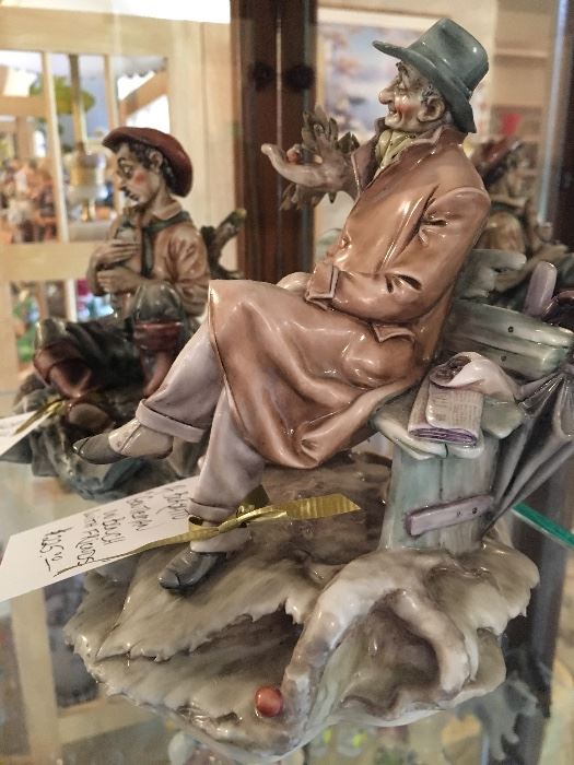 Pair of figurines by the master Antonio Borsato, in excellent condition