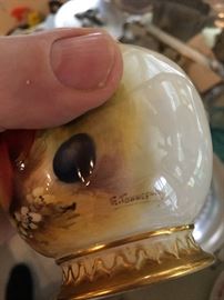 Signed E. Townsend Royal Worcester (the entire form can be seen in the curio in previous photo) 