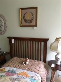 Bed with mattress , twin