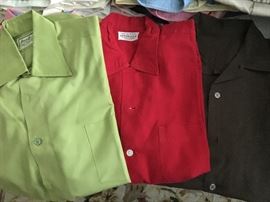 VINTAGE SPREAD COLLAR SHIRTS, COTTONS AND STAY-PRESTS