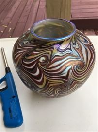 Louis Comfort Tiffany signed Favreil Vase