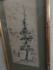 Original watercolor signed "H. O'Hare" 