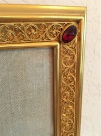 Detail: bronze dore frame