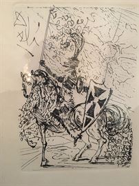 Image: Original etching by Salvador Dali