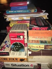 Vintage toys, games and puzzles.