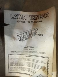 Lawn Tender aerator.
