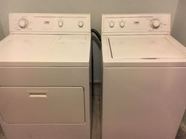Older "Estate" washer and dryer.
