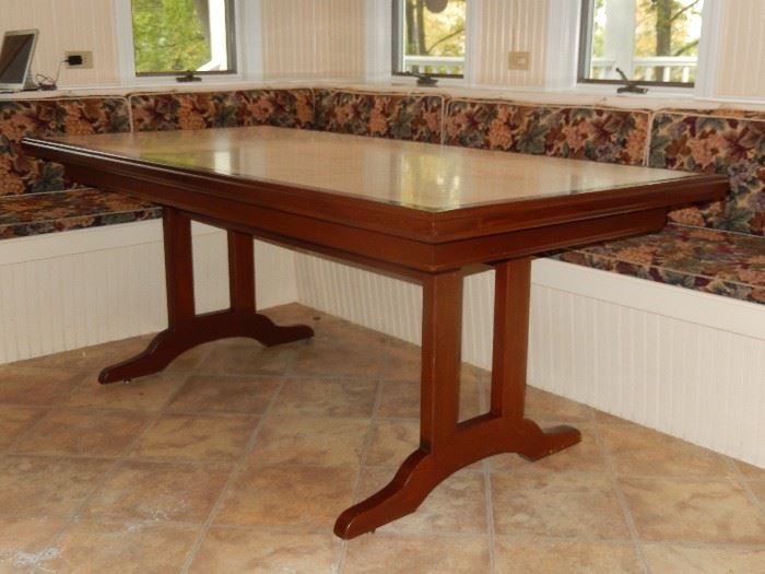 DINING TABLE  WOOD EDGING  LEGS