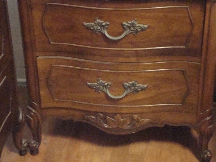 Close up of chest of drawers for bedroom set