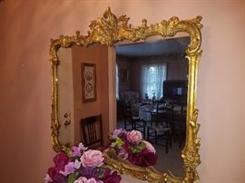 Ornate large mirror. 