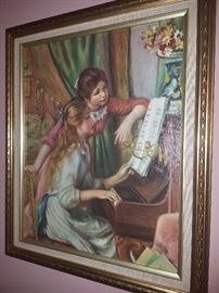 Beautiful framed art work. 