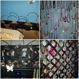 Costume jewelry including necklaces, pins, watches, & more!