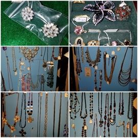 Weiss earrings. Costume necklaces, rings, pins, & more. 