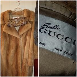 Emilio Gucci mink coat