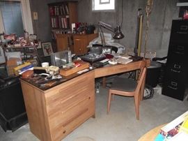 Mid-Century desk and matching chair