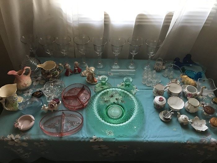 Vintage glassware & china